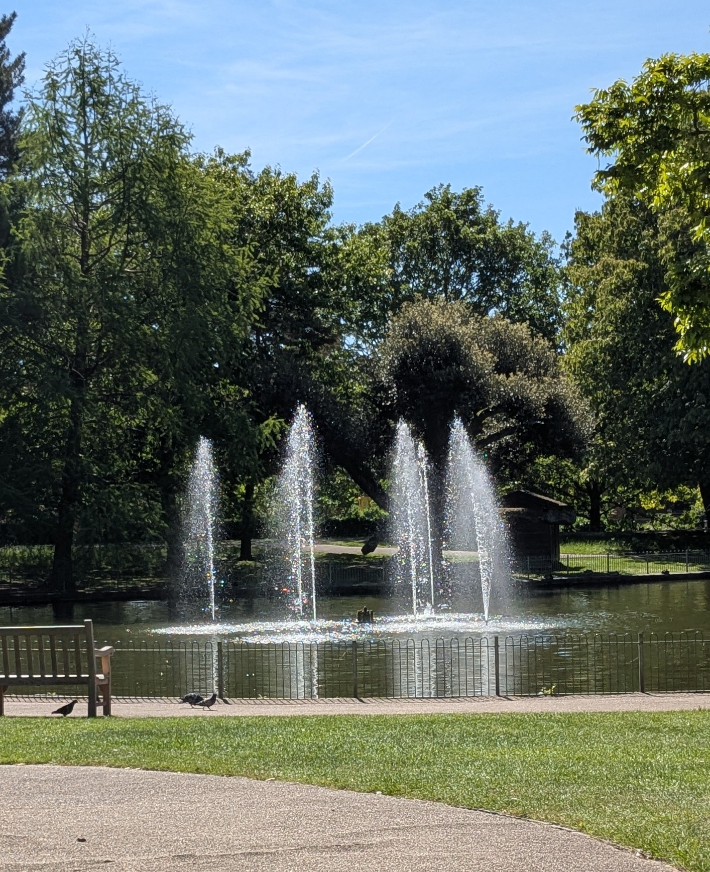 Leamington Spa park fountain