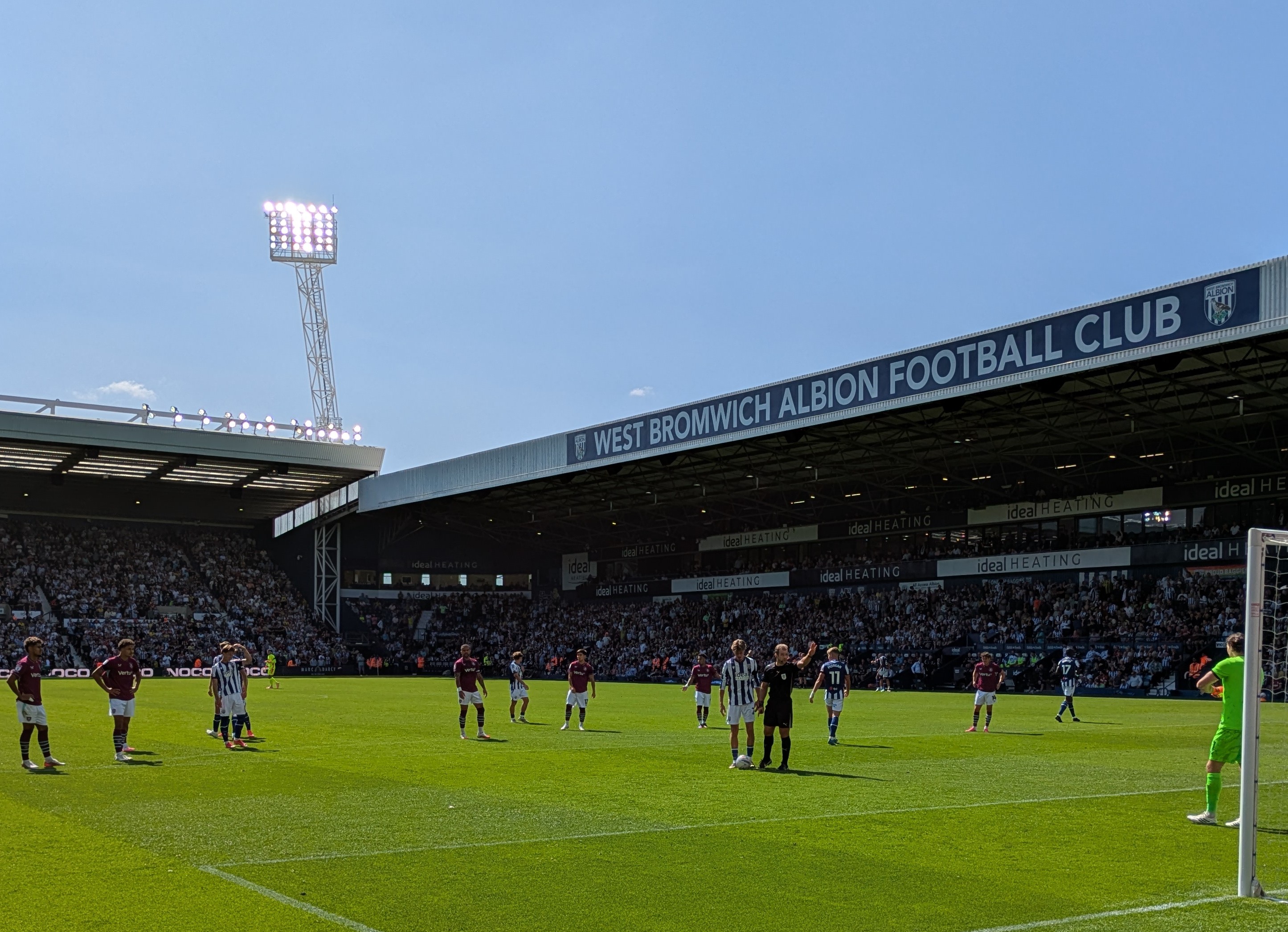 West Bromwich Albion in action at The Hawthorns