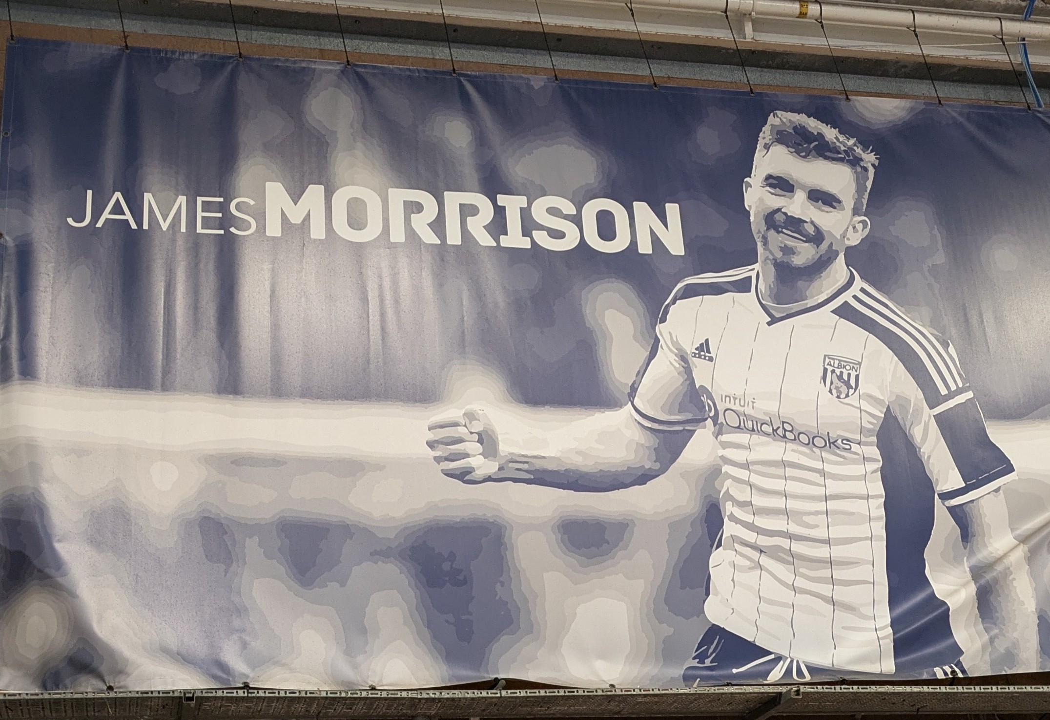 James Morrison banner inside The Hawthorns